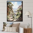 thumbnail image 1 of Designart "Canyon Serenading Forms Landscape I" Floral Floater Framed Canvas Print, 1 of 7