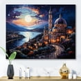 thumbnail image 1 of Designart "Capri Dreams in Navy Blue Italy" Italy Canvas Art Print, 1 of 5