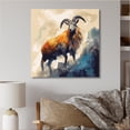 thumbnail image 1 of Designart "Capricorn in the Celestial Realm II" Animals Metal Art Print, 1 of 5