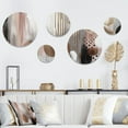 thumbnail image 1 of Designart "Captivating Circle in Rose Gold I" Modern Shapes Transitional Metal Wall Art Set of 5 Piece, 1 of 5