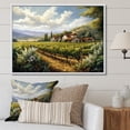 thumbnail image 1 of Designart "Captivating Vineyard Scenery I" Vineyard Floater Framed Canvas Art Print, 1 of 5