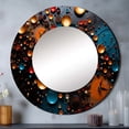 thumbnail image 1 of Designart "Capturing Moments in Motion with a Watch" Fashion Rund Mirror For Wall Decor - Large Gold Round Printed Mirror -Glam Round Living Room Mirror - 36" x 36", 1 of 6