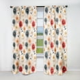 thumbnail image 1 of Designart "Carnation Cosmos I" Floral Blackout Curtain Panels, 1 of 4