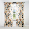 thumbnail image 1 of Designart "Carnation Floral Elegance In Coral And Beige I" Floral Curtain Single Panel, 1 of 6