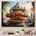 thumbnail image 1 of Designart "Carousel curious Delight IV" Architecture Canvas Print, 1 of 5