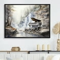 thumbnail image 1 of Designart "Cascade Of Piano Keyboards II" Music Floater Framed Wall Decor, 1 of 1