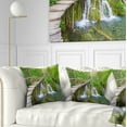thumbnail image 1 of Designart Cascades in Plitvice Lakes - Landscape Photography Throw Pillow - 16x16, 1 of 5