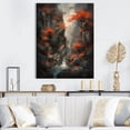 thumbnail image 1 of Designart "Cascading Botanical Trees IV" Tree Floral Wall Art For Bathroom, 1 of 5