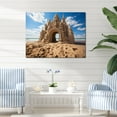 thumbnail image 1 of Designart "Caslte in Dune Beach I" Coastal Beach Sand Canvas Art Print, 1 of 5