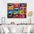 thumbnail image 1 of Designart "Cassette Tapes Retro flow II" Music Floater Framed Canvas Wall Art, 1 of 7