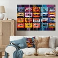 thumbnail image 1 of Designart "Cassette Tapes Retro flow III" Music Metal Wall Décor Set, 1 of 5