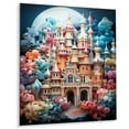 thumbnail image 1 of Designart "Castles curious Wonder Pastel I" Castles Metal Art Living Room, 1 of 1