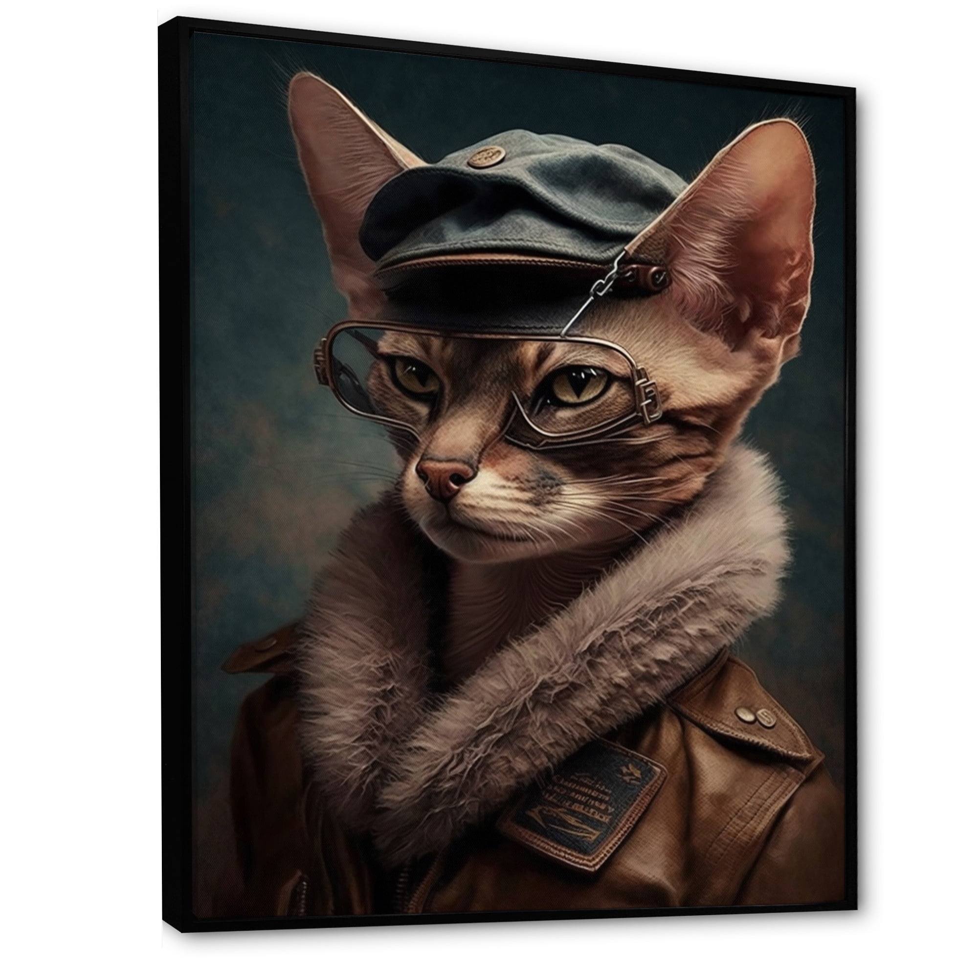 Designart 'Cat Wearing Clothing II' Canvas Wall Art