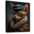 thumbnail image 1 of Designart 'Cat Wearing Clothing II' Canvas Wall Art, 1 of 5