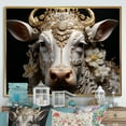 thumbnail image 1 of Designart "Cattle In Baroque Elegance I" Animals Cow Floater Framed Canvas Wall Art, 1 of 5
