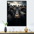 thumbnail image 1 of Designart "Cattle Silent II" Animals Floater Framed Wall Decor, 1 of 7
