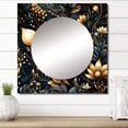thumbnail image 1 of Designart "Celestial Azure IV" 0 Square Mirror For Wall Decor - Large Blue Square Printed Wall Mirror Art - Square Bohemian Mirror - Wall Mounted Square Large Mirror, 1 of 5