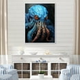 thumbnail image 1 of Designart "Cephalopod In Azure Waters" Octopus/Squid Floater Framed Canvas Art Print, 1 of 5
