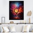 thumbnail image 1 of Designart "Chandelier Whirling Beauty II" Glam Floater Framed Canvas Print, 1 of 7