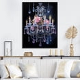 thumbnail image 1 of Designart "Chandelier euphony In Contrasts II" Glam Floater Framed Wall Art Print, 1 of 7