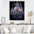 thumbnail image 1 of Designart "Chandelier euphony In Contrasts II" Glam Floater Framed Wall Art Print, 1 of 7