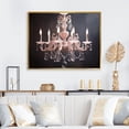 thumbnail image 1 of Designart "Chandelier peaceful Luster I" Chandelier Floater Framed Canvas Art Print, 1 of 7