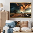thumbnail image 1 of Designart "Chaos and the Storm" Landscapes Floater Framed Canvas Wall Art, 1 of 7