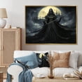 thumbnail image 1 of Designart "Charcoal Art of Enchanting Witches I" Abstract Framed Wall Art - Modern Yellow Witches Living Room Framed Canvas Art, 1 of 6