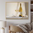 thumbnail image 1 of Designart "Chardonnay'S Enchanting Flair" Wine Floater Framed Wall Decor, 1 of 5