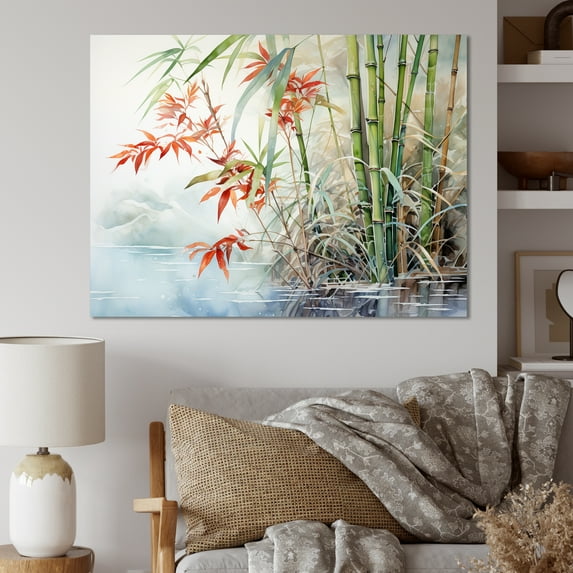 Designart "Charm Of Bamboo In China" Bamboo Canvas Prints