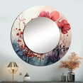 thumbnail image 1 of Designart "Charm Of Leaves In A Moody Overcast" Leaves Rund Mirror For Wall Decor - Large Red Round Printed Mirror - Traditional Round Office Mirror - 23" x 23", 1 of 6