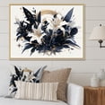 thumbnail image 1 of Designart "Charm Of Pure White And Blue Lilies" Lilies Floater Framed Wall Decor, 1 of 5