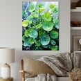 thumbnail image 1 of Designart "Charm Of Realistic Greens I" Violets Canvas Wall Art, 1 of 1