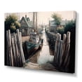 thumbnail image 1 of Designart Charming Boat House III Canvas Wall Art, 1 of 5