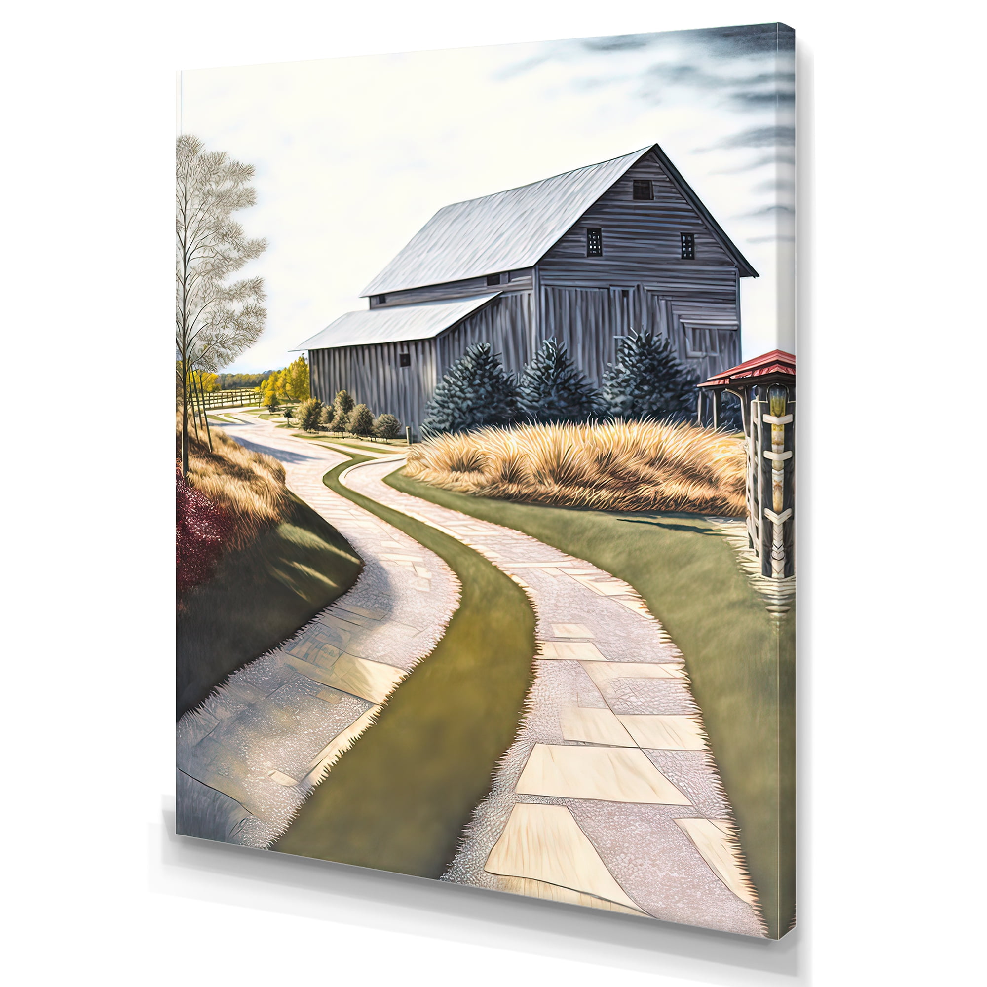 Designart Charming Cottage In The Country II Canvas Wall Art