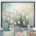 thumbnail image 1 of Designart "Charming Farmhouse Snowdrop Blossoms" Snowdrops Floater Framed Wall Decor, 1 of 5