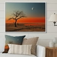 thumbnail image 1 of Designart "Charming Minimalism In Orange And Blue Desert Nature Scenes" Africa Floater Framed Wall Art Prints, 1 of 1