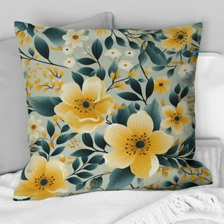 Yellow and turquoise best sale pillows
