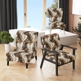 thumbnail image 1 of Designart "Cheetha Floral Pattern I" Upholstered Glam Accent Chair and Marble Arm Chair - Multiple Color & Pattern, 1 of 7