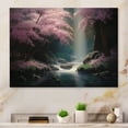 thumbnail image 1 of Designart "Cherry Blossom Stream IV" Tree Cherry Blossom Canvas Art Print, 1 of 5