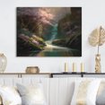 thumbnail image 1 of Designart "Cherry Blossom Stream VI" Tree Cherry Blossom Wall Decor, 1 of 5