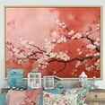 thumbnail image 1 of Designart "Cherry Blossom Tree in Pink and White IV" Floral Framed Wall Art - Traditional Pink Cherry Entryway Framed Wall Art, 1 of 6