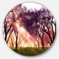 thumbnail image 1 of Designart 'Cherry Blossoms Japan Garden' Disc Landscape Metal Circle Wall Art, 1 of 5