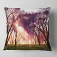 thumbnail image 1 of Designart Cherry Blossoms Japan Garden - Landscape Printed Throw Pillow - 16x16, 1 of 4