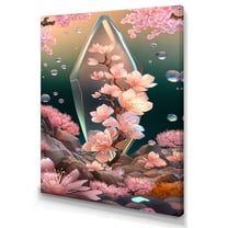 Designart Cherry Blossums Tree II Canvas Wall Art