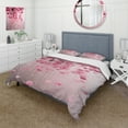 thumbnail image 1 of Designart "Cherry Orchard in Bloom II" Cherry Bedding Covert Set - Floral Pink Traditional Bed Set With 2 Shams, 1 of 5