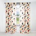 thumbnail image 1 of Designart "Chic Contemporary Polka Dots I" Polka Dots Multicolor Curtain 1 Panel, 1 of 6