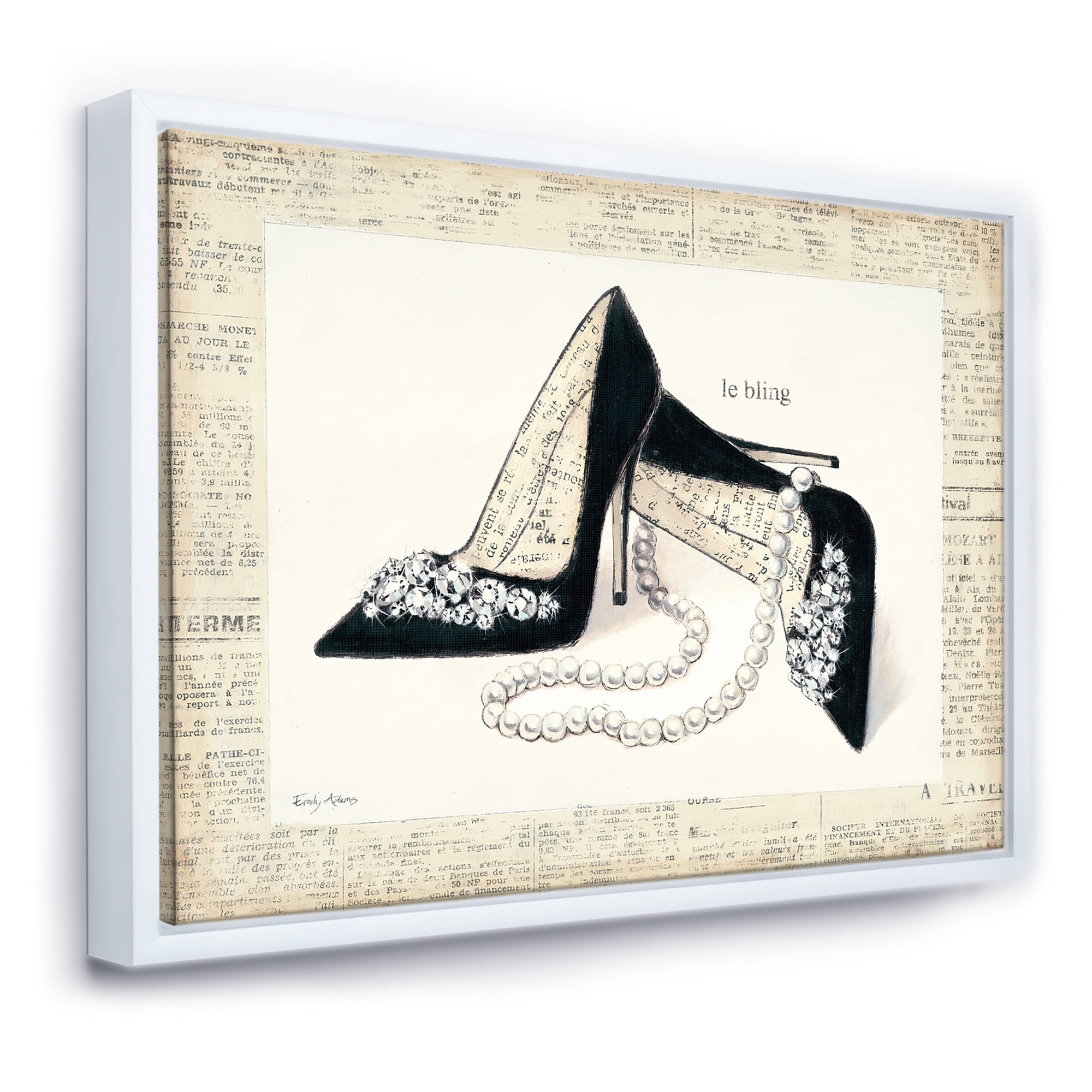 Designart ' Chic Galm Closet I ' Fashion Framed Canvas
