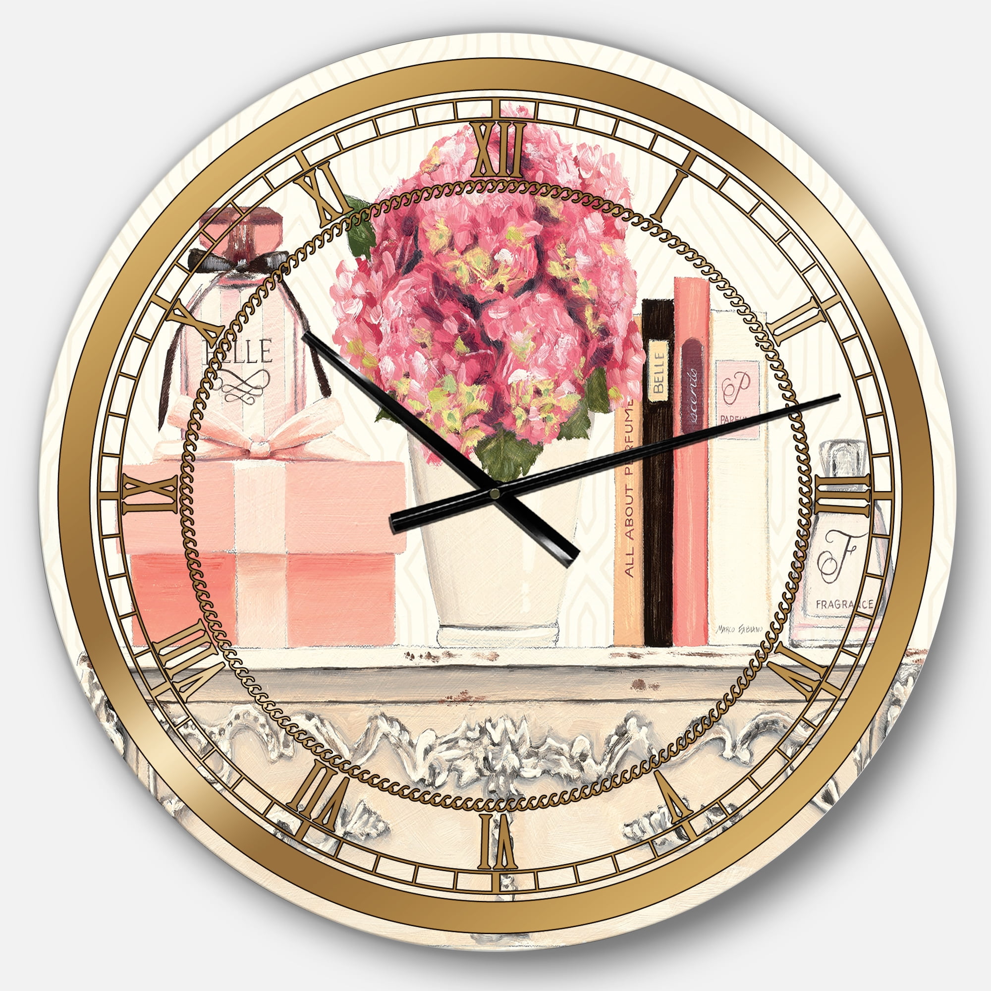 Designart 'Chic Galm Closet IV' Glam wall clock