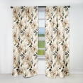 thumbnail image 1 of Designart "Chic Minimalism In Victorian Style" Floral Blackout Curtain Single Panel, 1 of 4